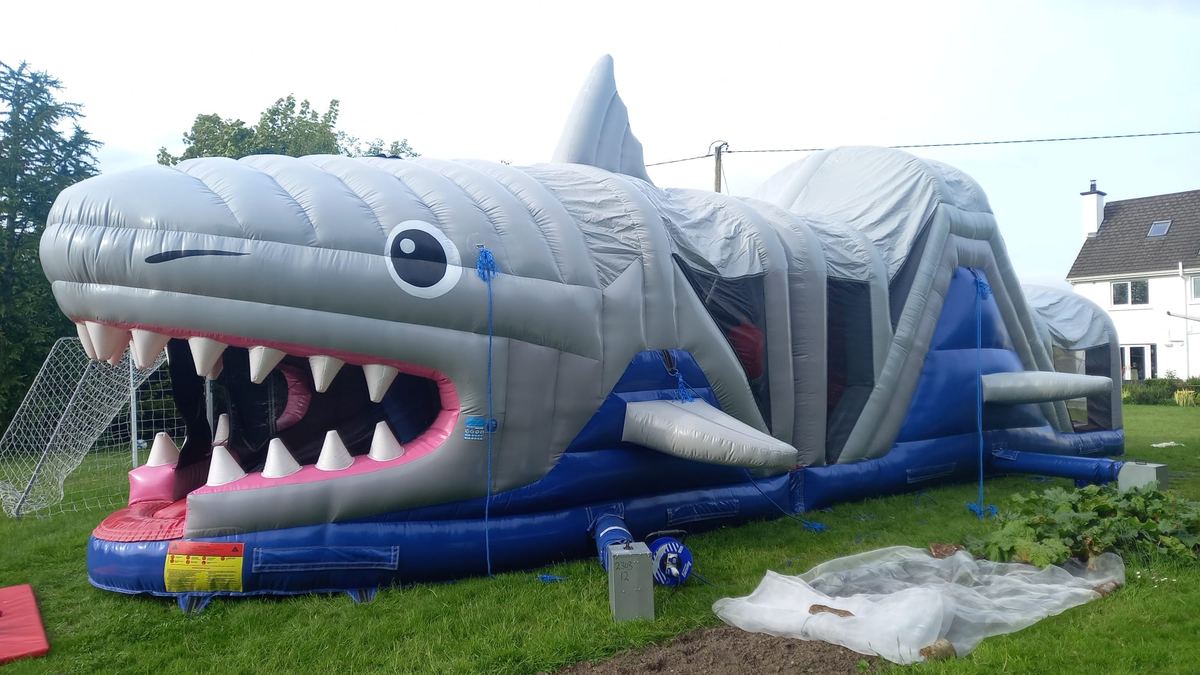 Jaws The Shark High Slide Obstacle Course photo 2