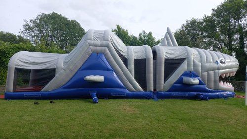 Jaws The Shark High Slide Obstacle Course