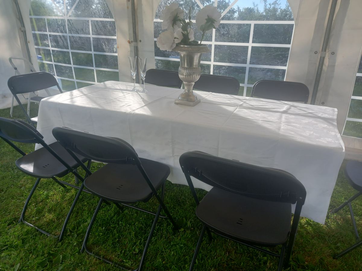 PARTY MARQUEE 8x4 Mtr with White PVC photo 1