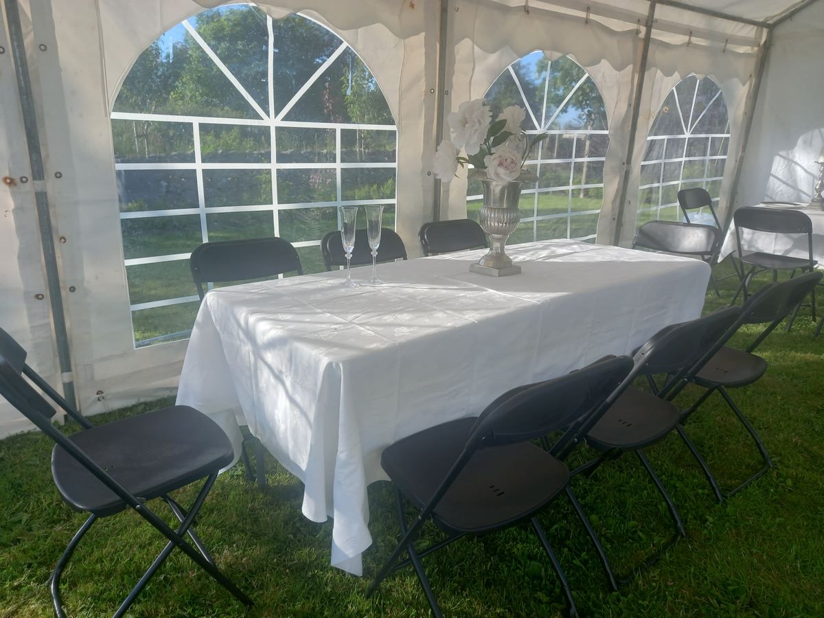 PARTY MARQUEE 8x4 Mtr with White PVC photo 2