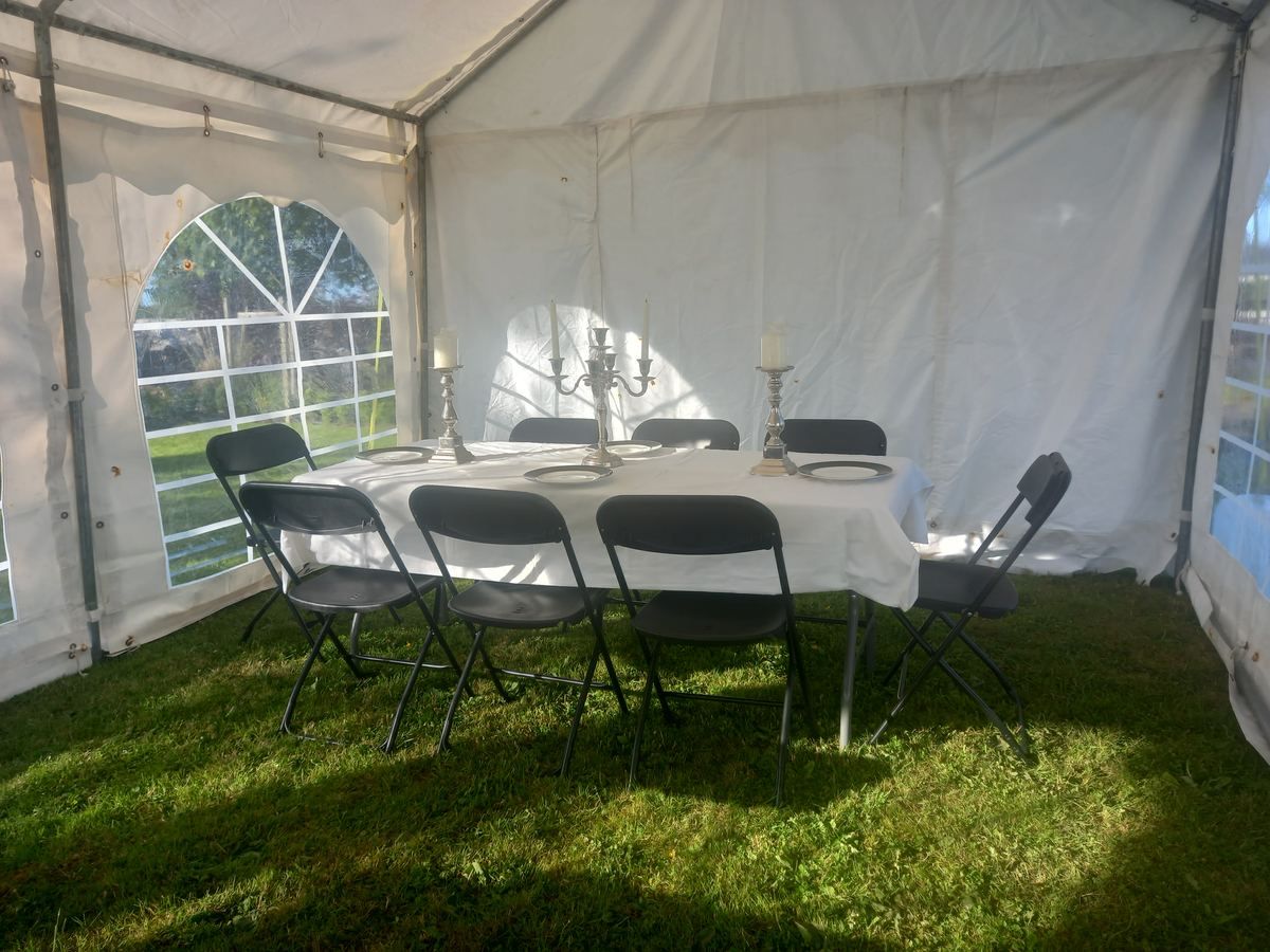 PARTY MARQUEE 8x4 Mtr with White PVC photo 3