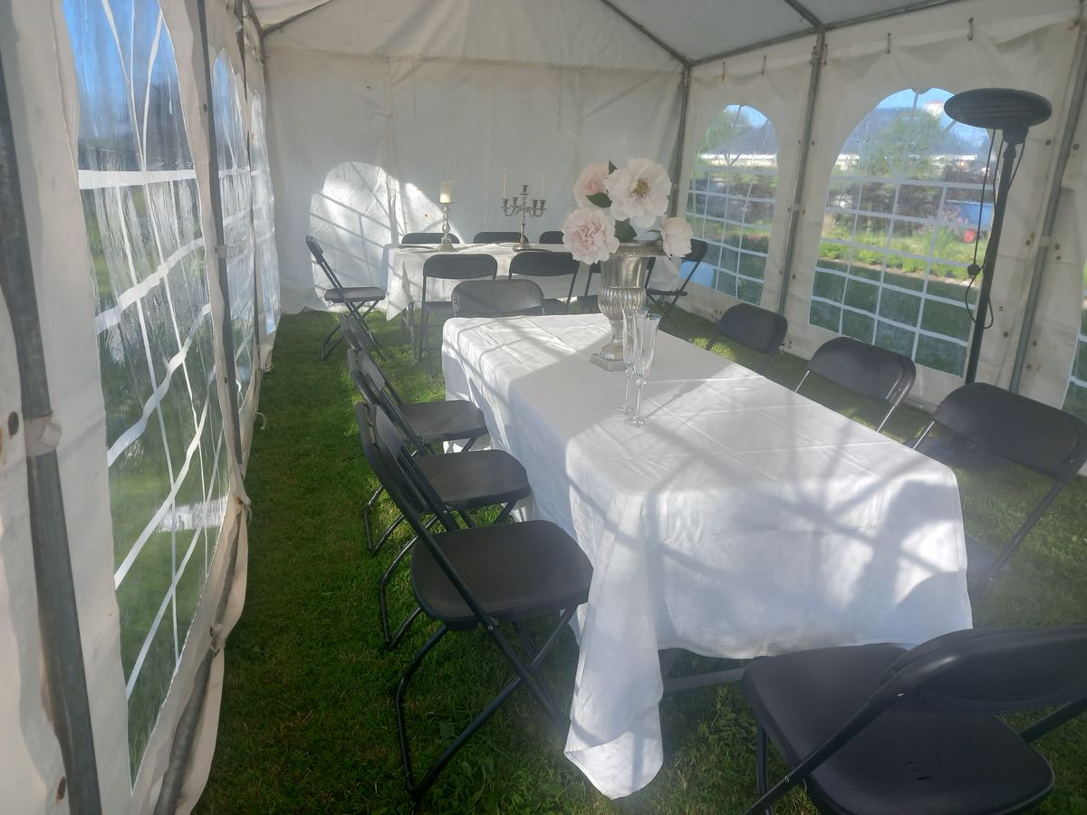 PARTY MARQUEE 8x4 Mtr with White PVC photo 6
