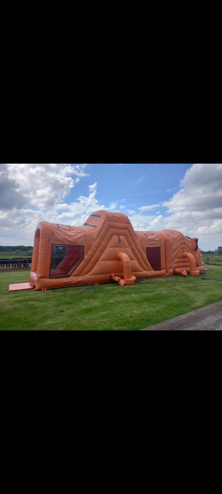 Rockey the Tiger High Slide Obstacle Course