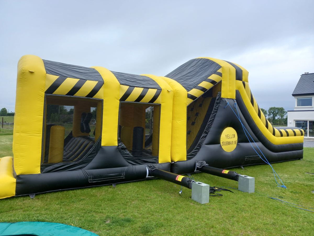 Yellow Submarine High Slide Obstacle Course